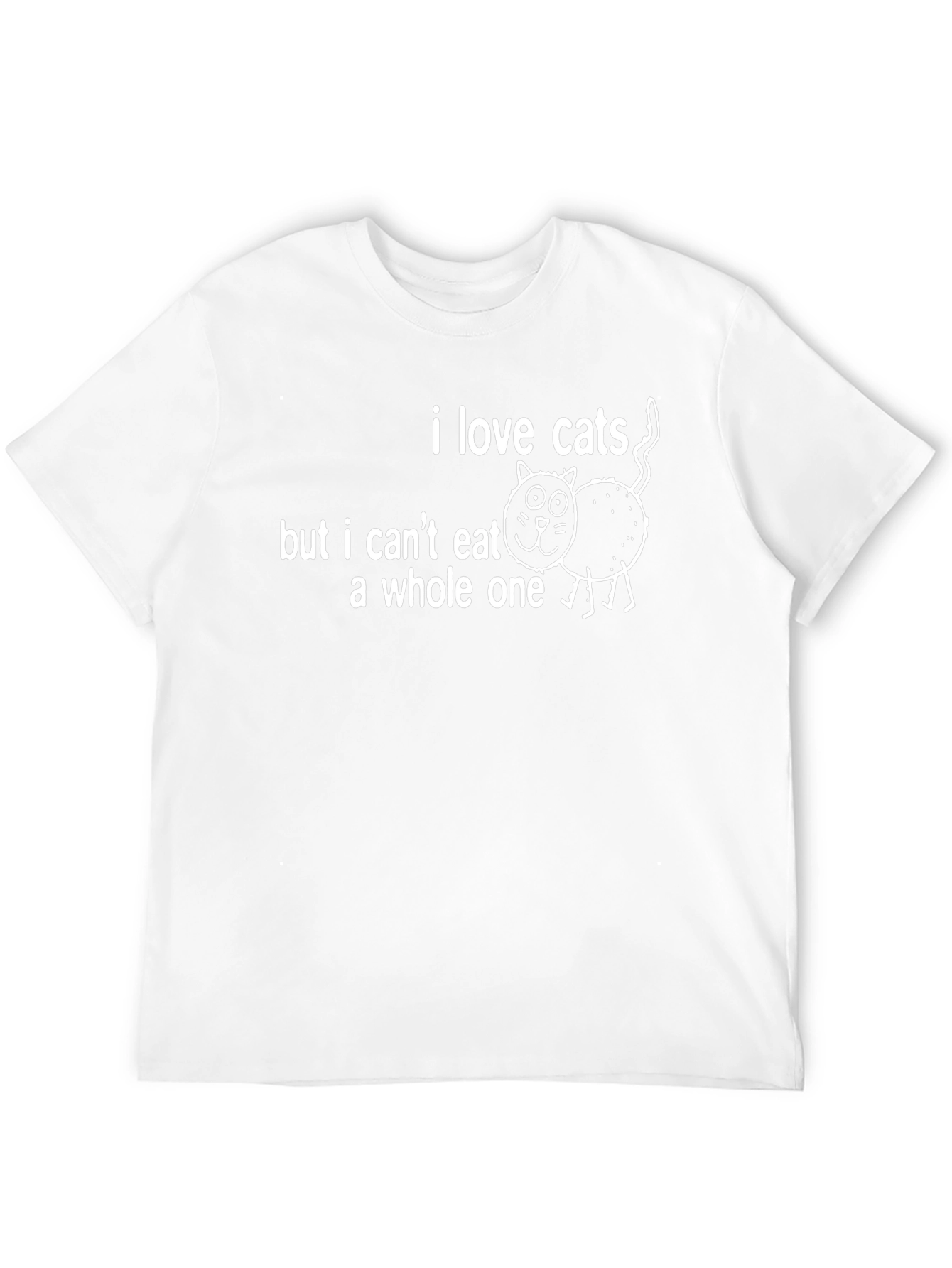 I Love Cats Funny Graphic Tee