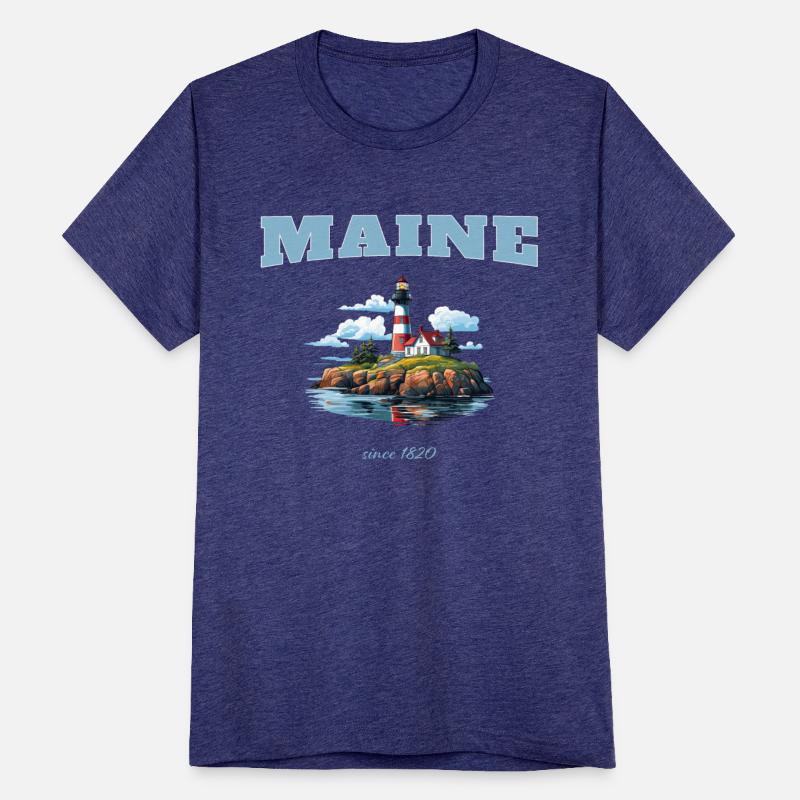 Maine Lighthouse, Patriotic Maine State Residents