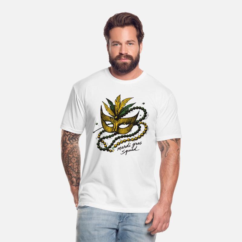 Mardi Gras Squad Mask Beads Festive Spirit