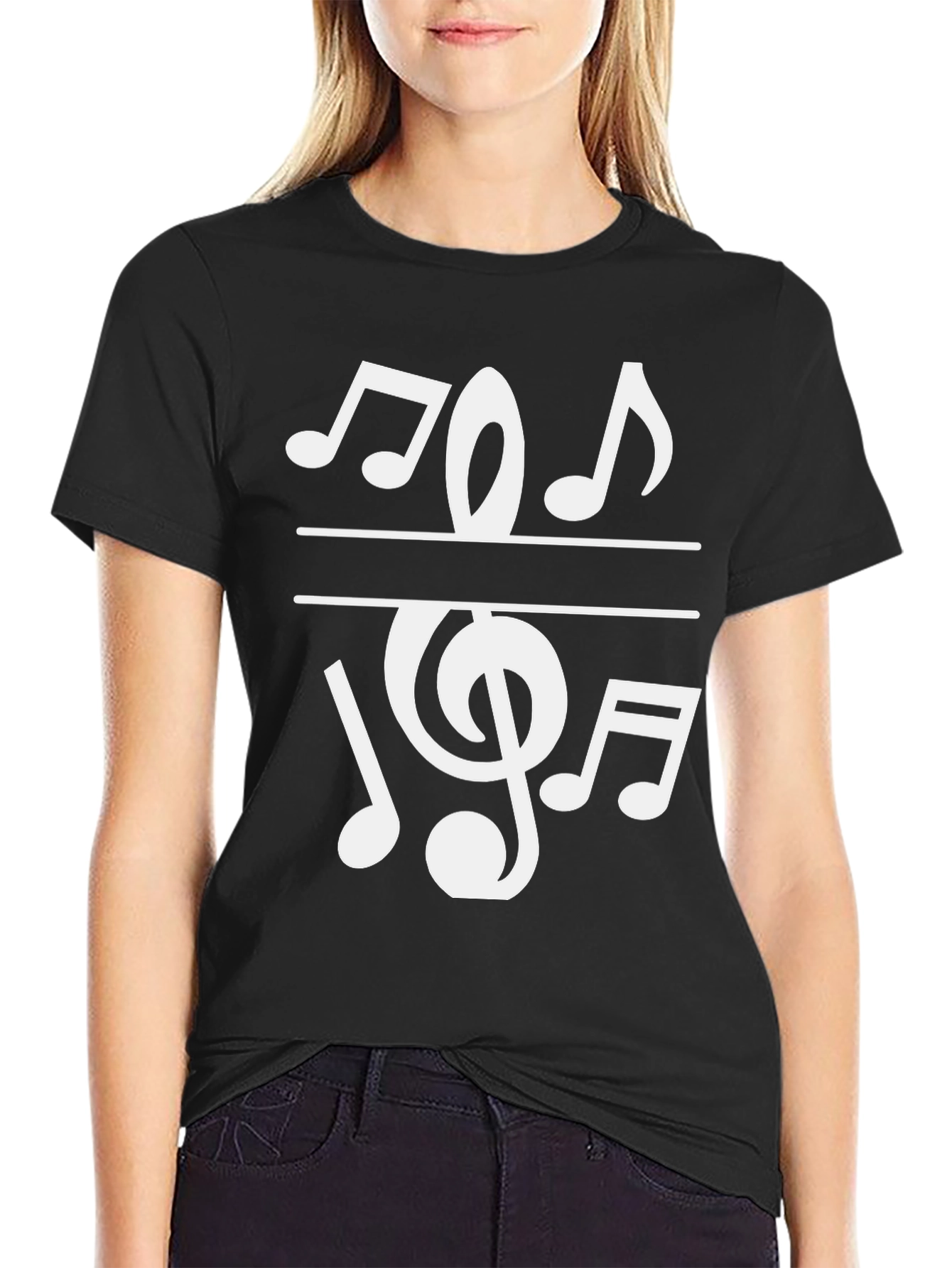 Musical Notes Graphic T-Shirt