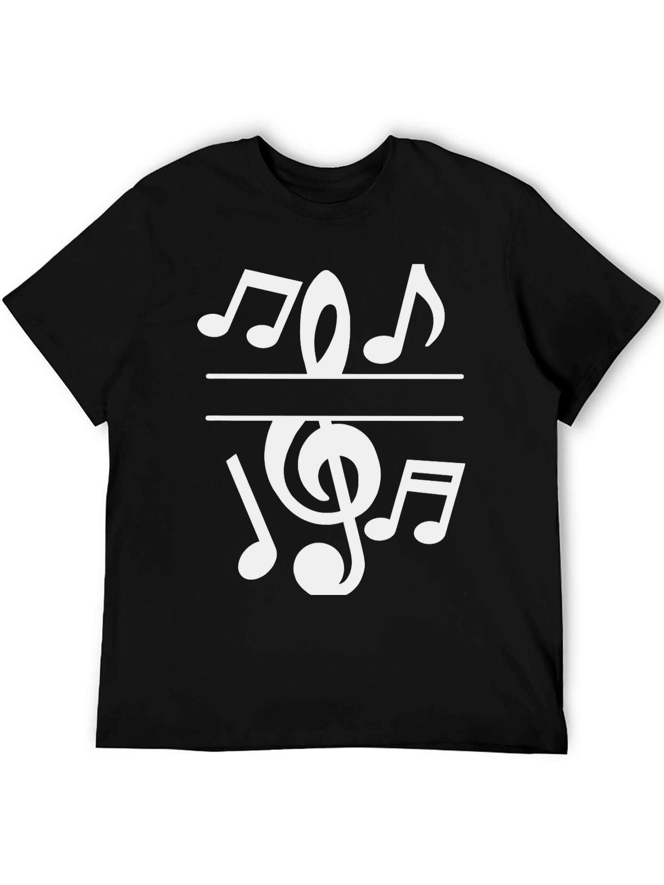 Musical Notes Graphic T-Shirt