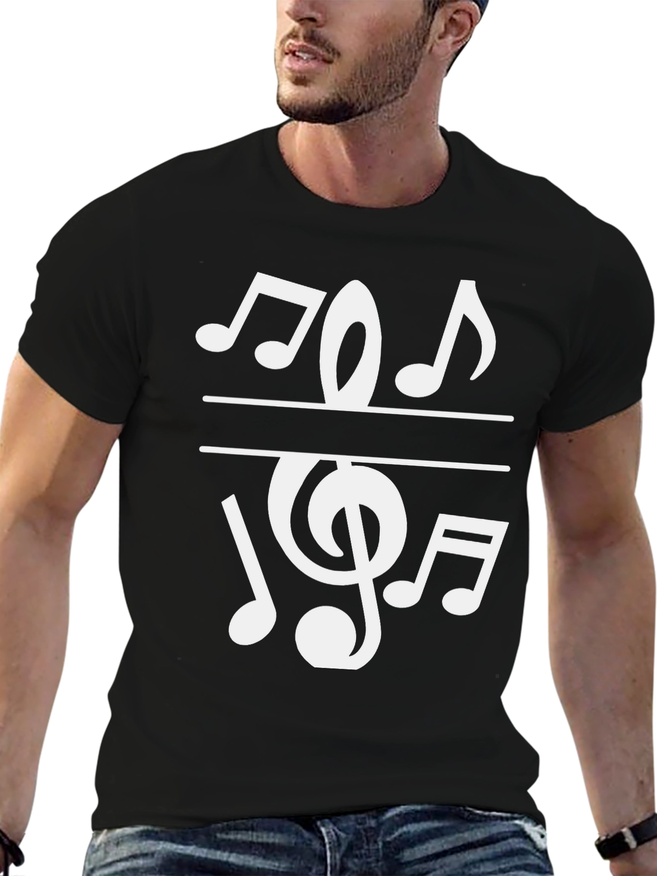 Musical Notes Graphic T-Shirt