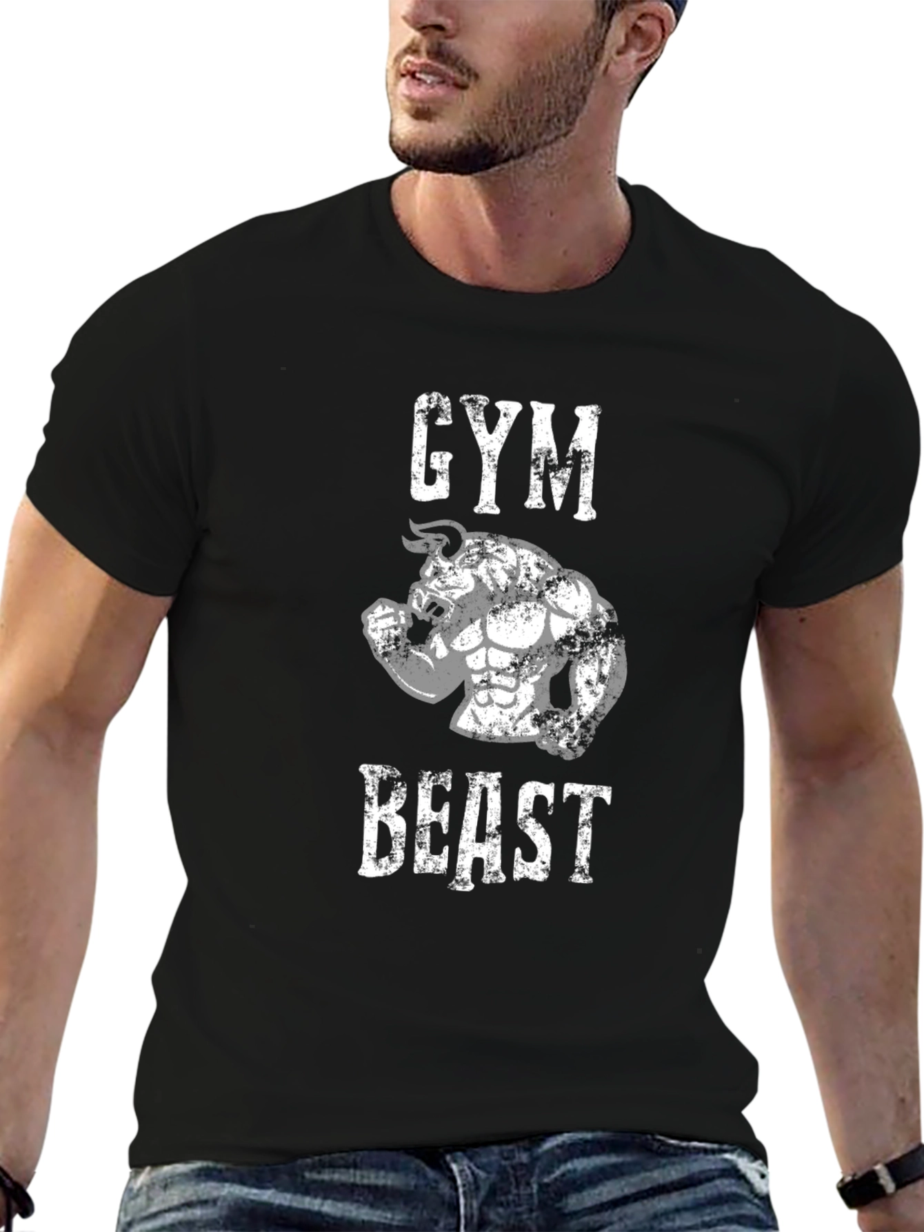 Gym Beast Graphic Tee - Mens Black T-Shirt