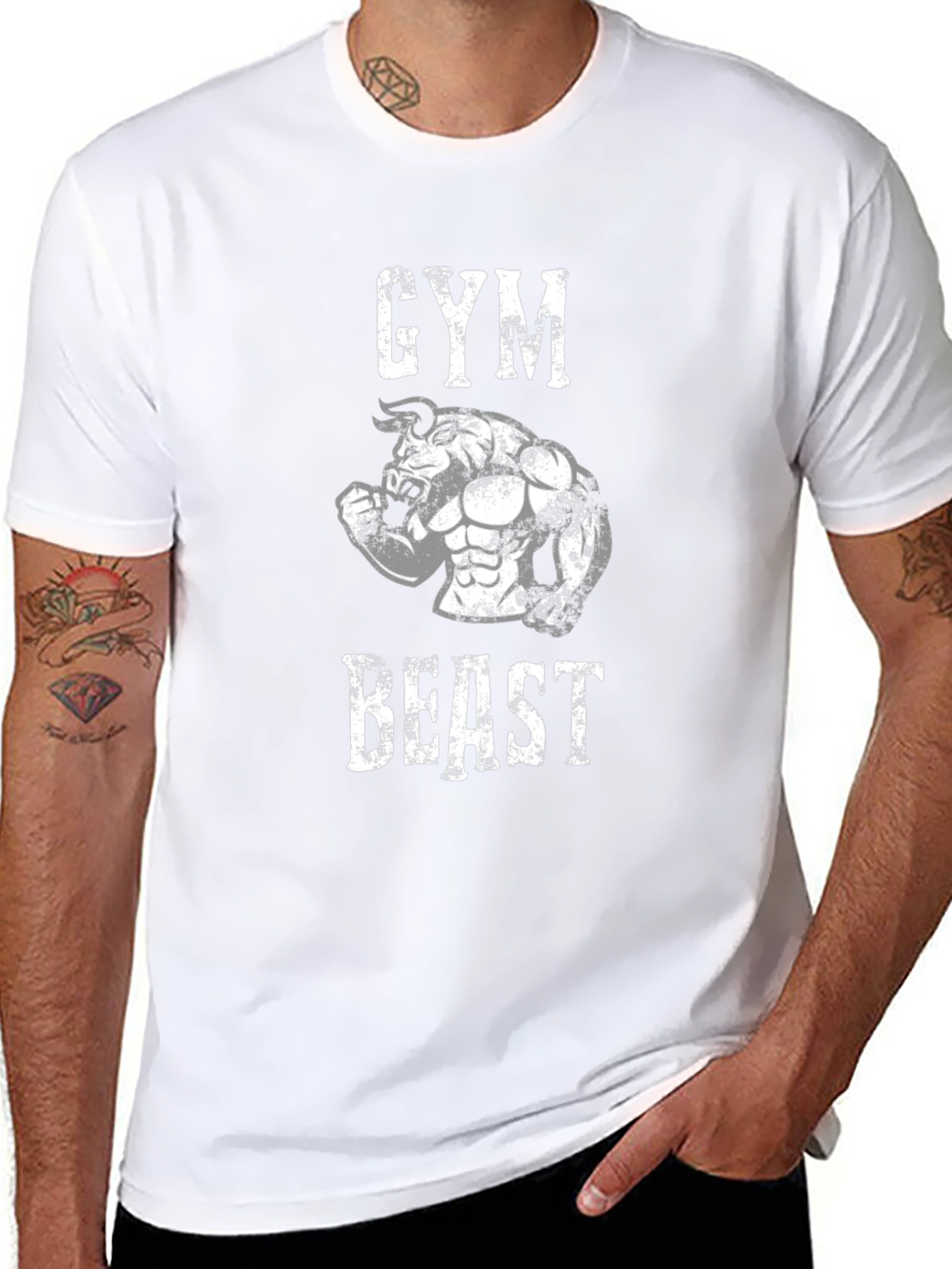 Gym Beast Graphic Tee - Mens Black T-Shirt