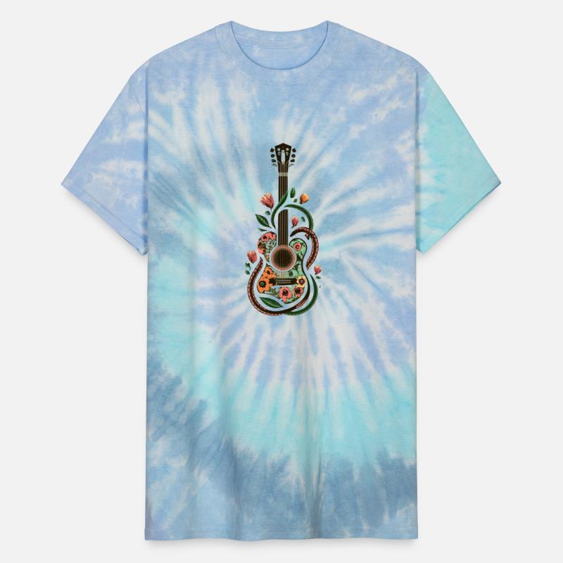 Melodic Blossoms: Floral Wrapped Guitar