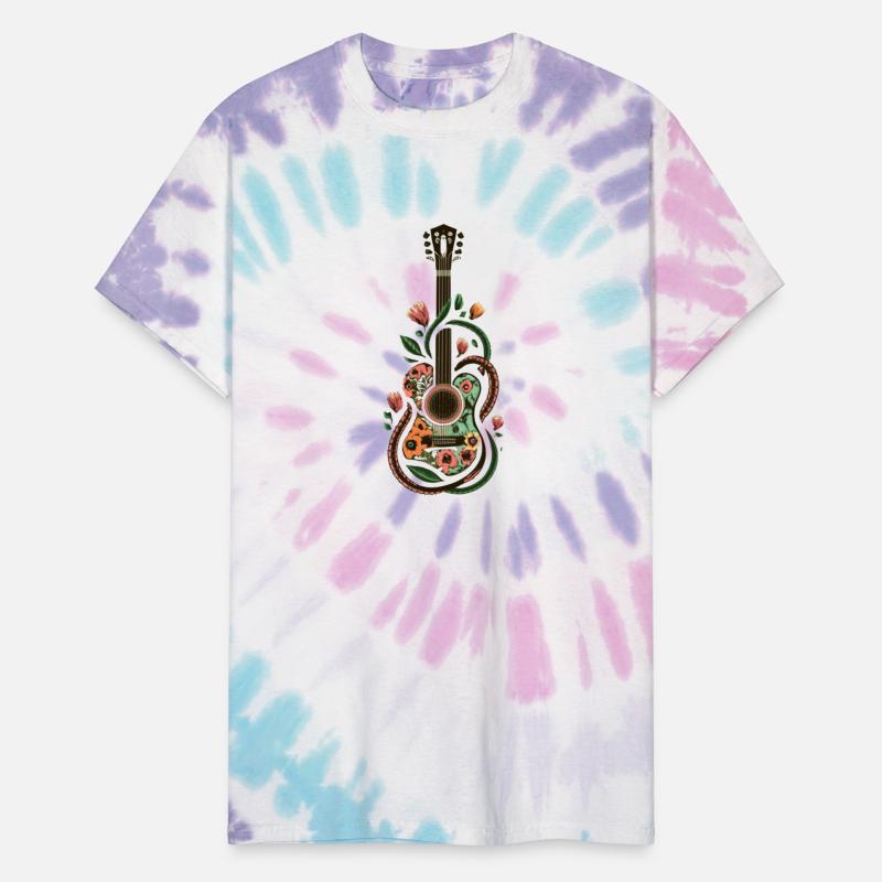 Melodic Blossoms: Floral Wrapped Guitar