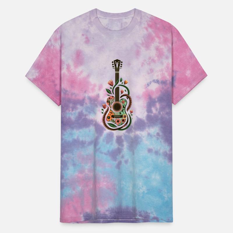 Melodic Blossoms: Floral Wrapped Guitar