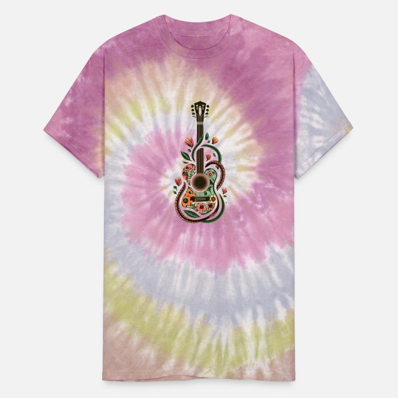 Melodic Blossoms: Floral Wrapped Guitar