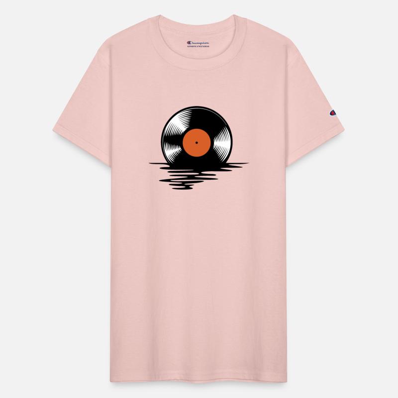 Melting vinyl disc.