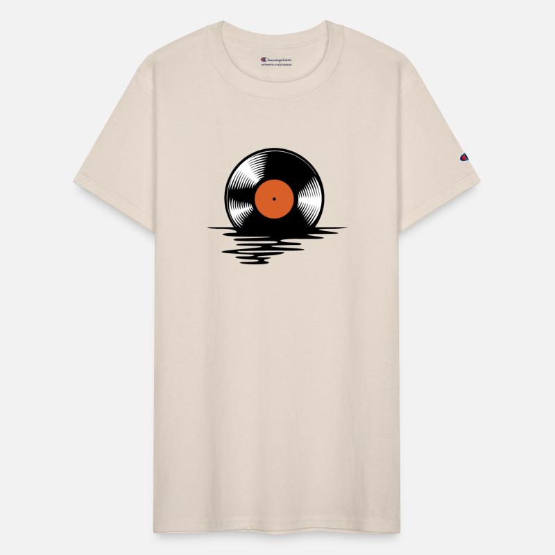 Melting vinyl disc.