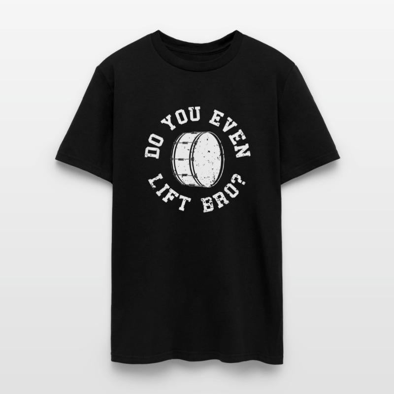 Mens Funny Bass Drum Marching Band Drummer