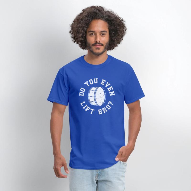 Mens Funny Bass Drum Marching Band Drummer