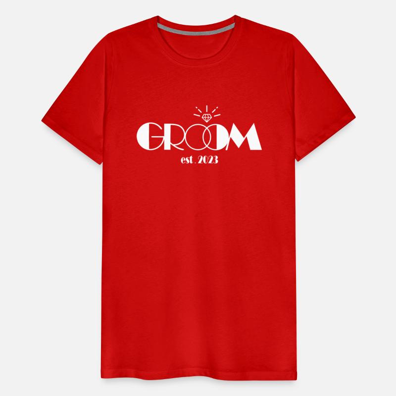 Mens Groom Est 2023 Hubby Husband Married Wedding