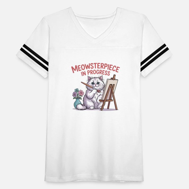 Meowsterpiece in Progress – Cute Artistic Cat