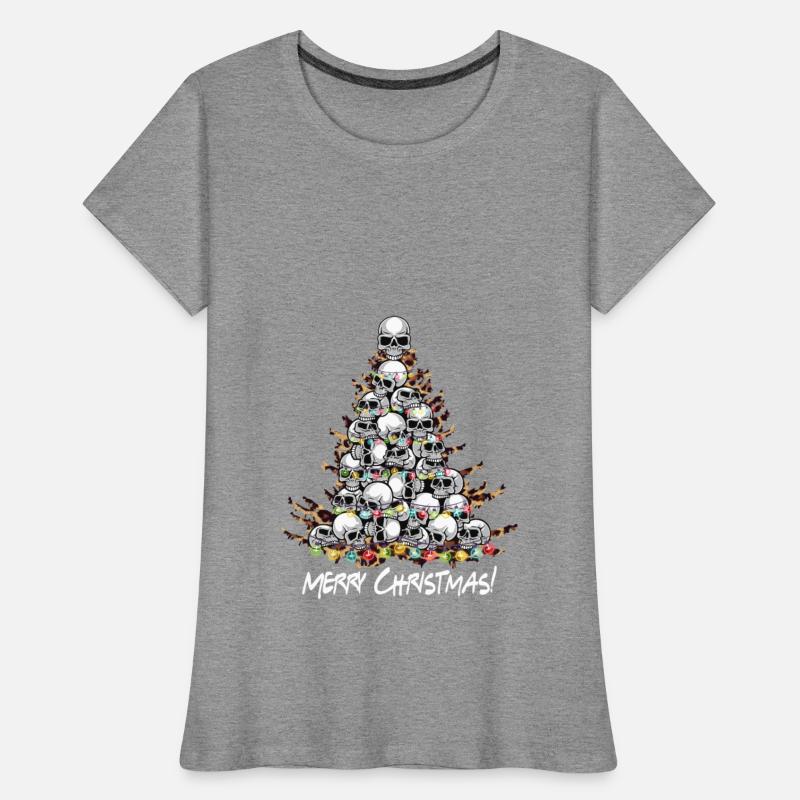 Merry Christmas Skull Pine Tree Funny Skull Lovers