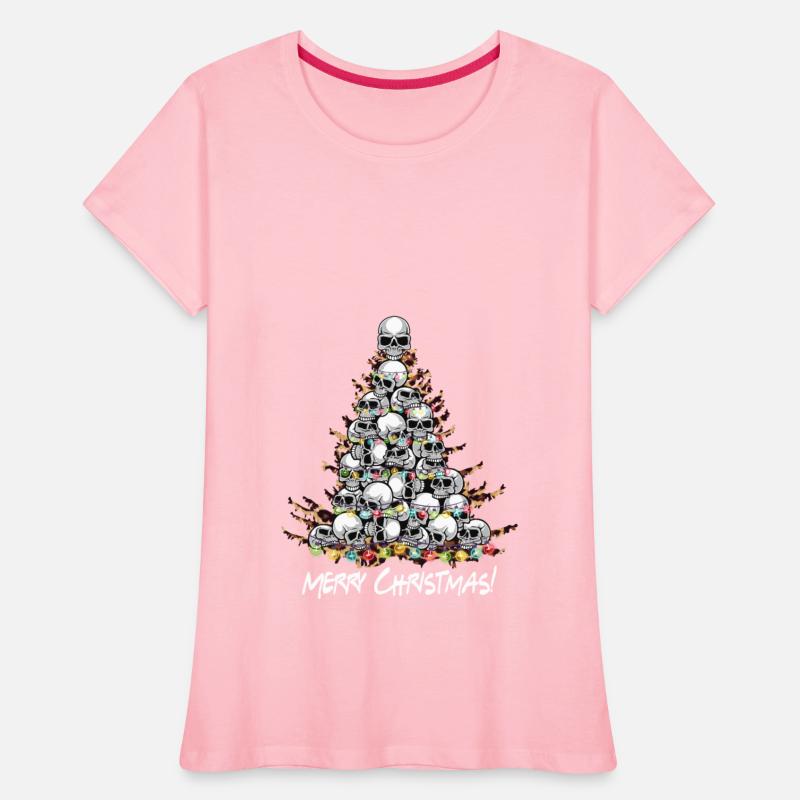 Merry Christmas Skull Pine Tree Funny Skull Lovers
