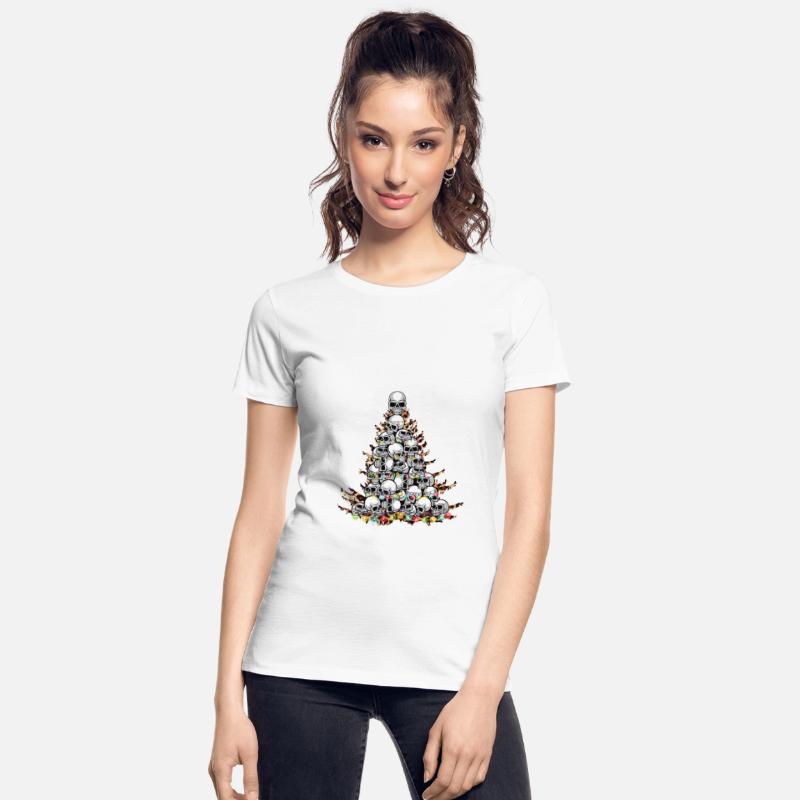 Merry Christmas Skull Pine Tree Funny Skull Lovers