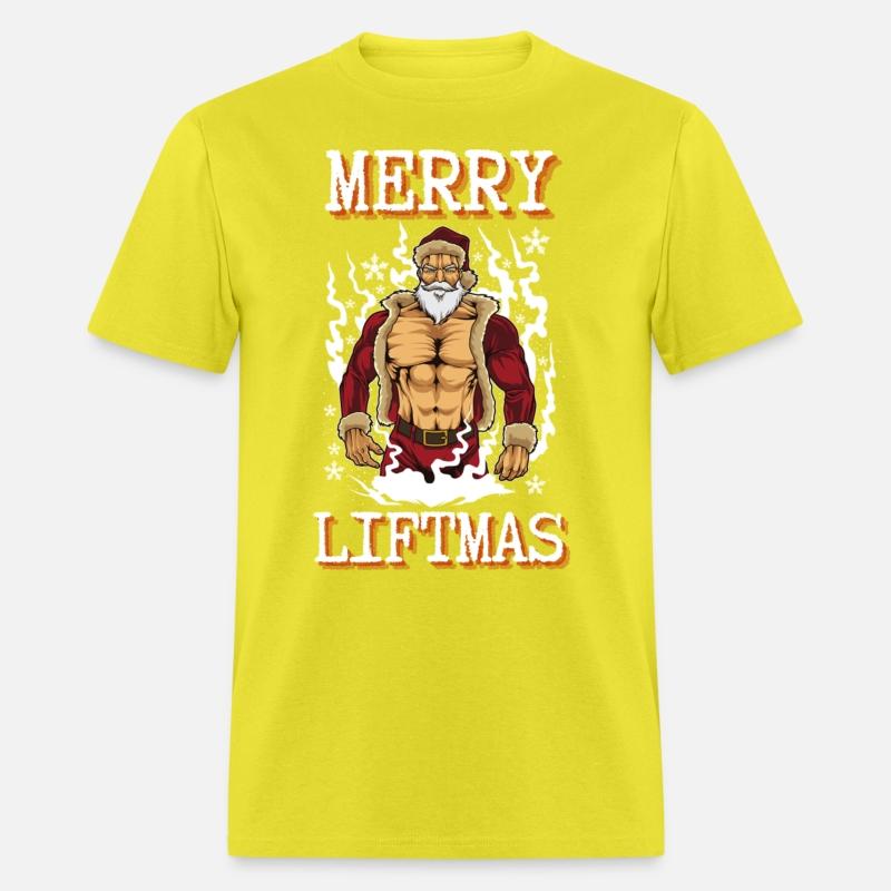 Merry Liftmas Muscular Gym Santa Claus Xmas