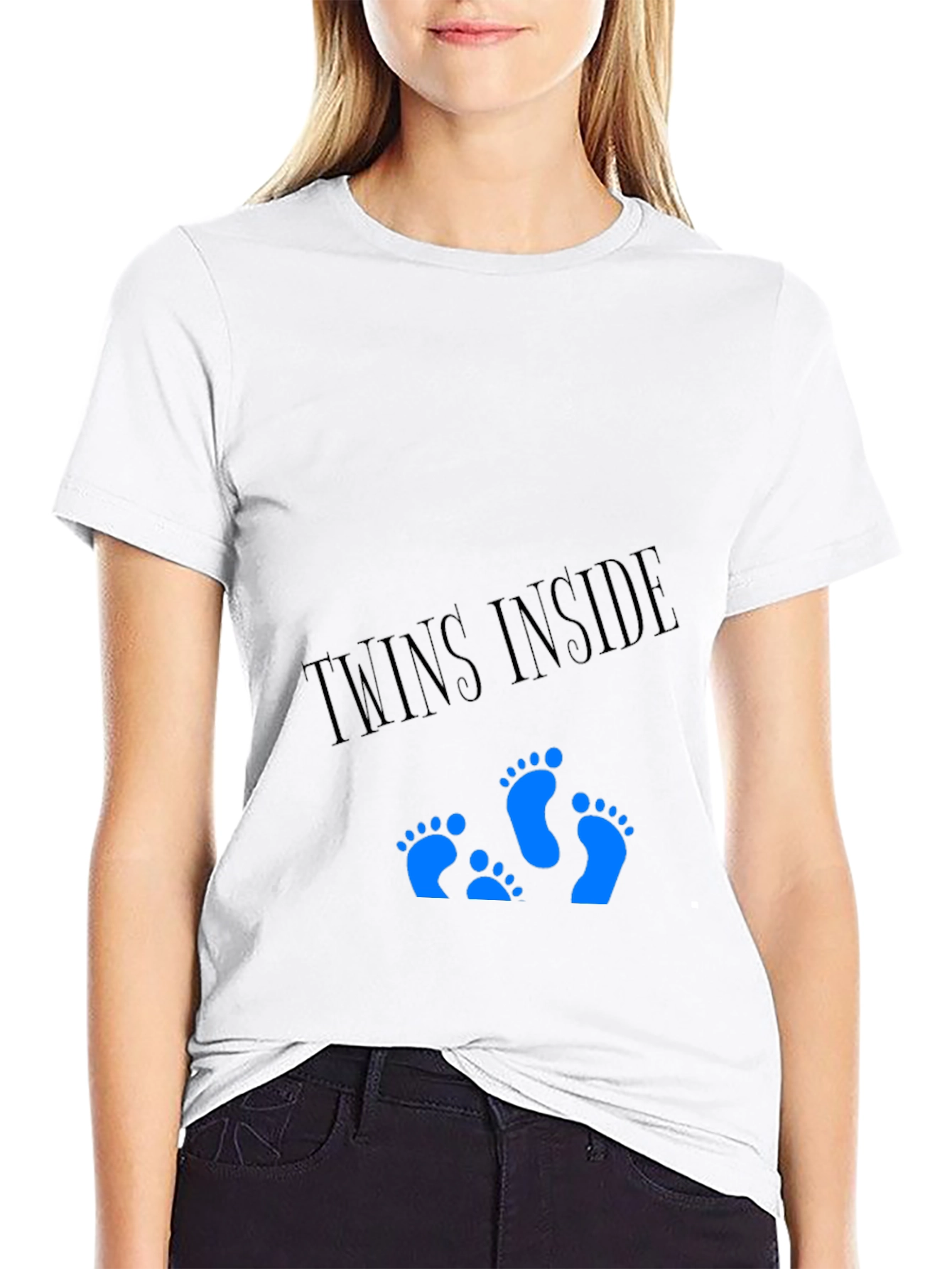 Twins Inside T-Shirt - Expecting Dad Tee