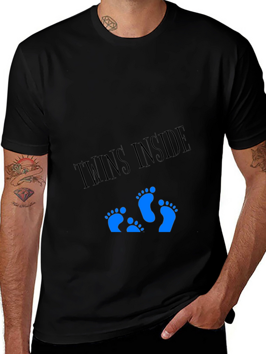 Twins Inside T-Shirt - Expecting Dad Tee