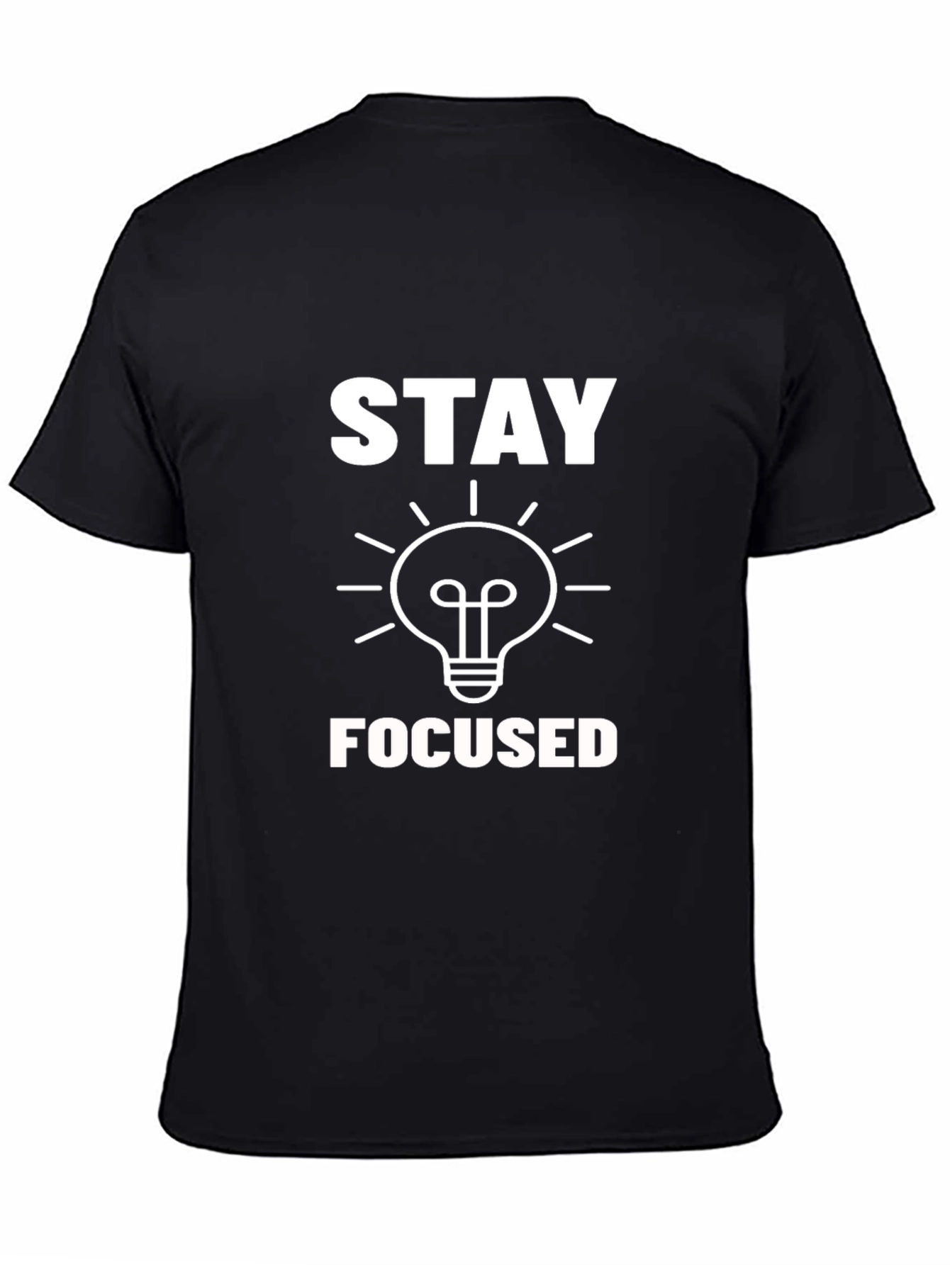 Stay Focused Graphic T-Shirt - Black