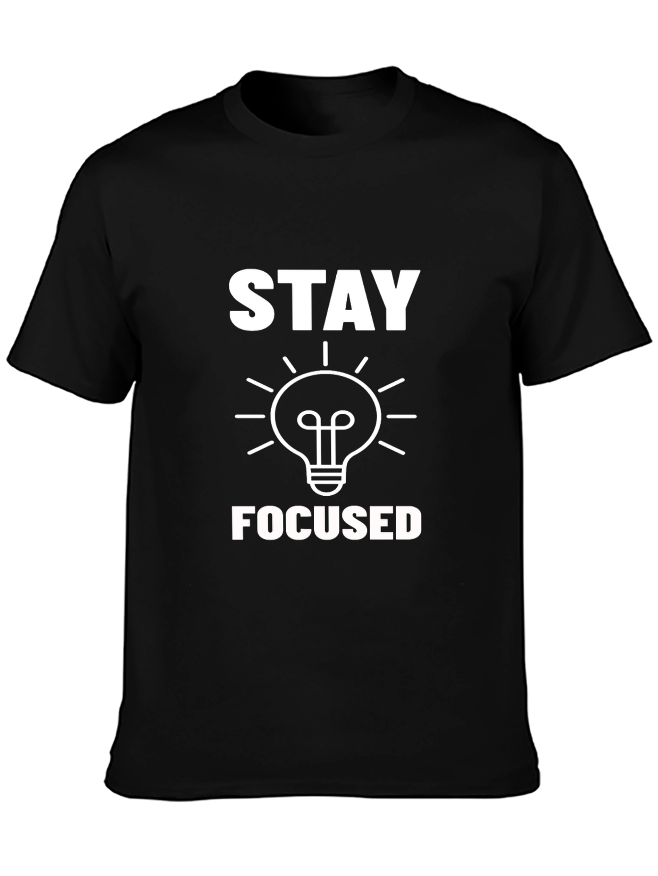 Stay Focused Graphic T-Shirt - Black