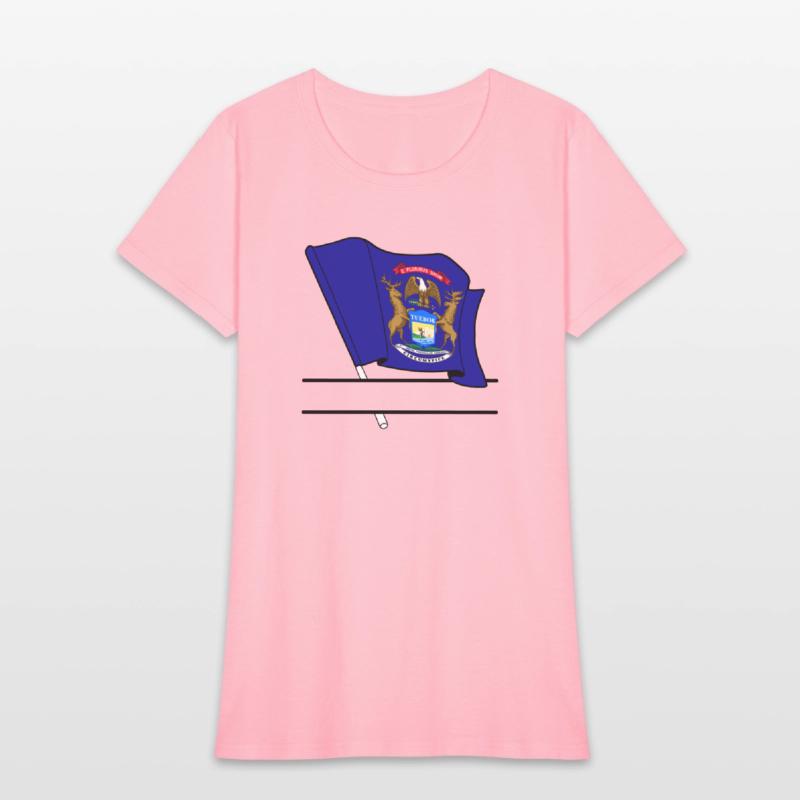 Michigan flag text banner