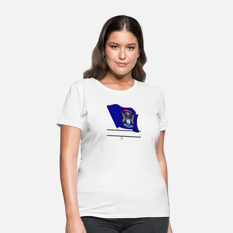 Michigan flag text banner