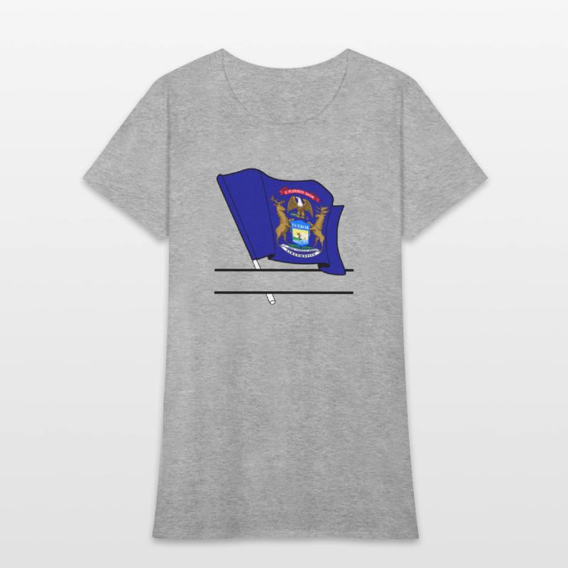 Michigan flag text banner