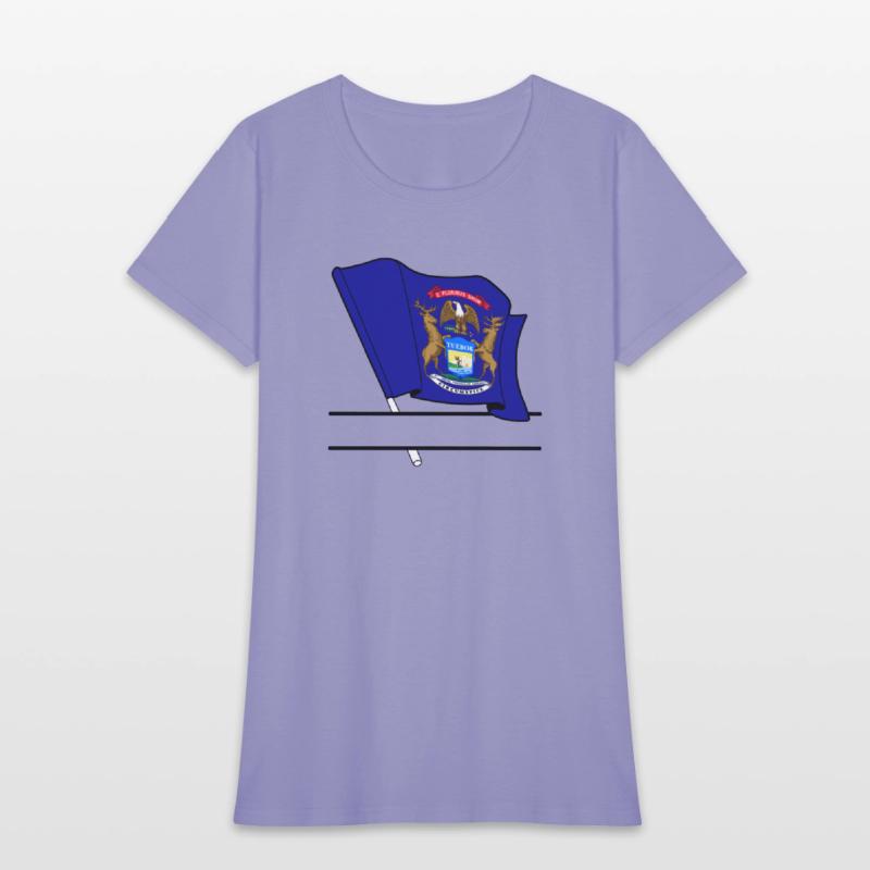 Michigan flag text banner