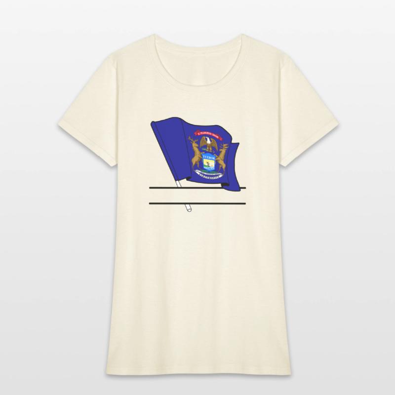 Michigan flag text banner