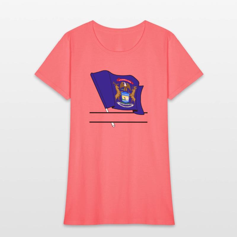 Michigan flag text banner