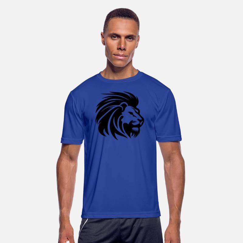 Mighty Lion Head With Mane Tattoo Style