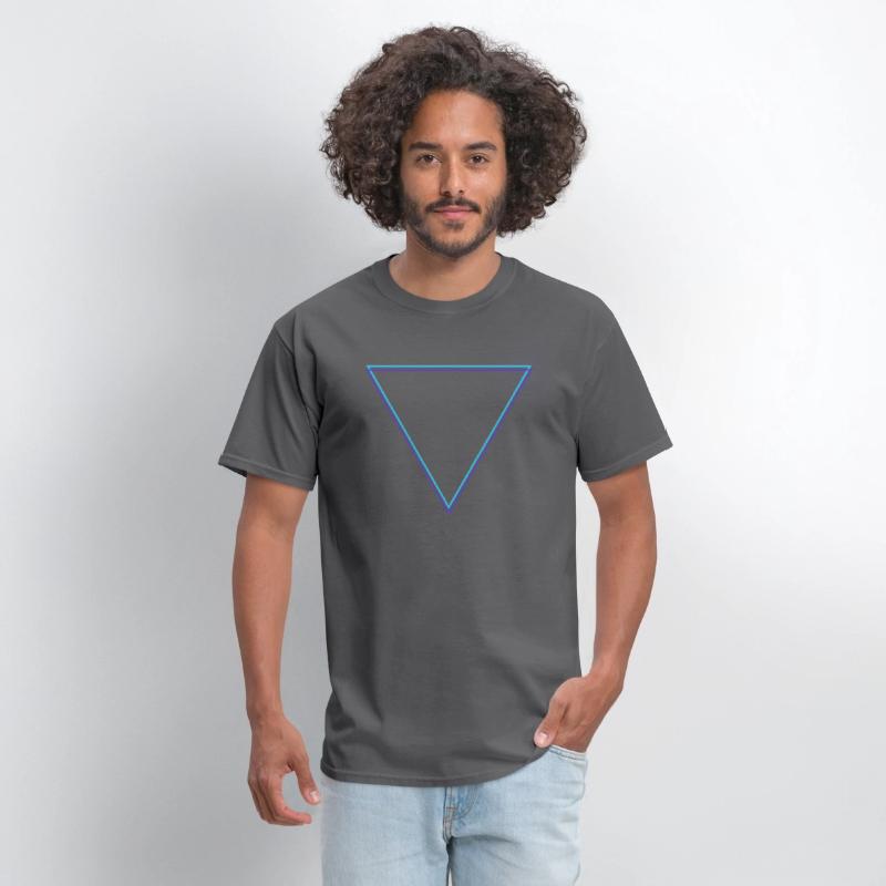 Minimalist Inverted Triangle Geometric Neon