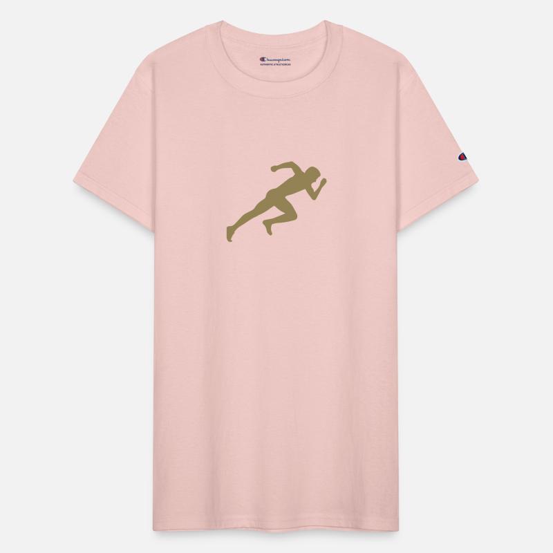 Minimalist silhouette sprinter sprinting running