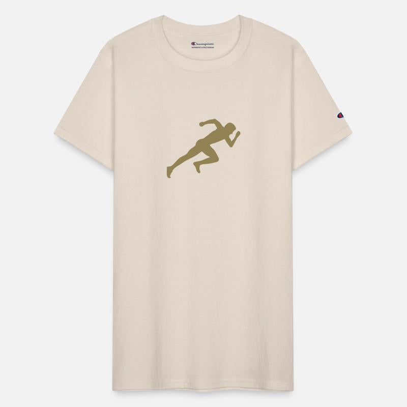 Minimalist silhouette sprinter sprinting running