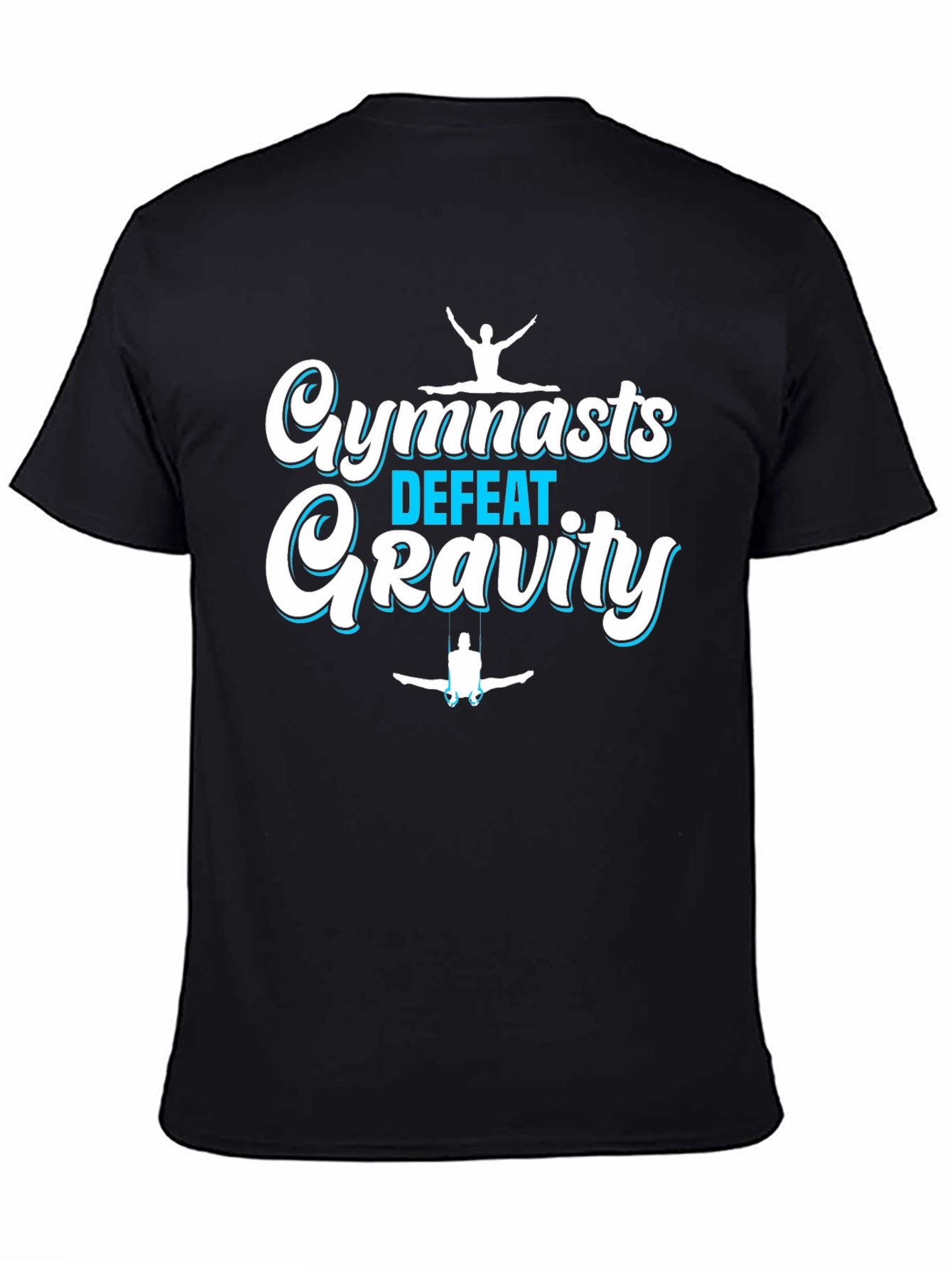 Gymnastics Defeat Gravity Black T-Shirt