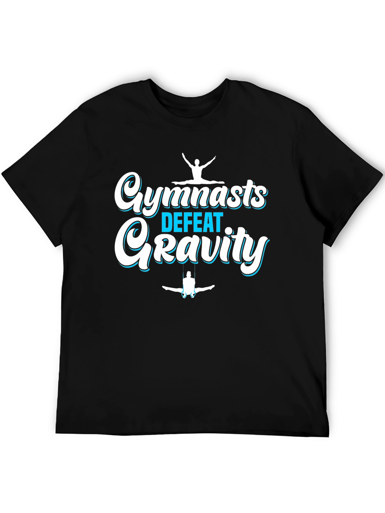 Gymnastics Defeat Gravity Black T-Shirt