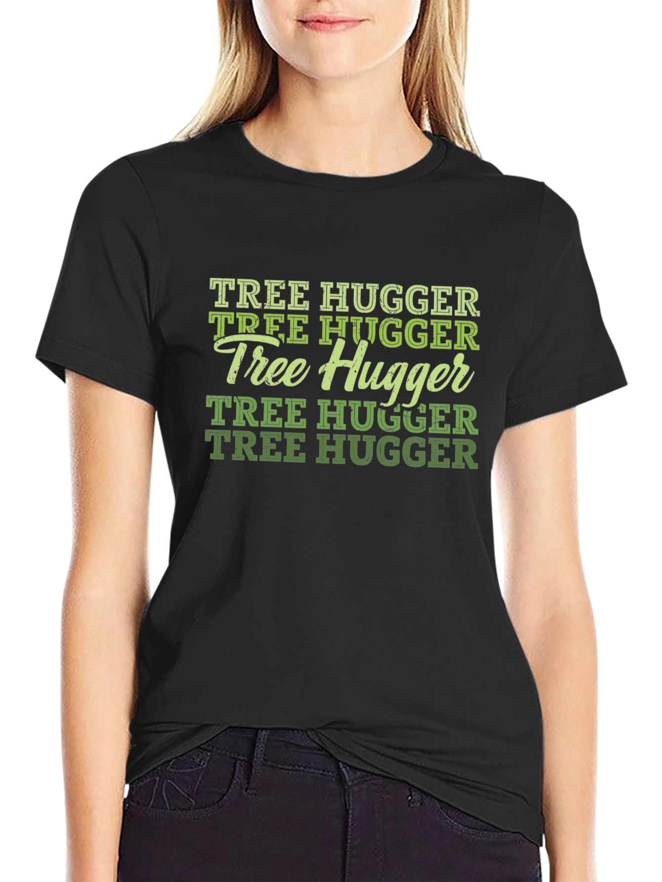 Tree Hugger Graphic T-Shirt - Eco-Friendly Tee