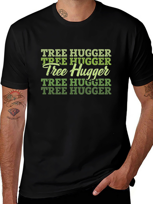 Tree Hugger Graphic T-Shirt - Eco-Friendly Tee