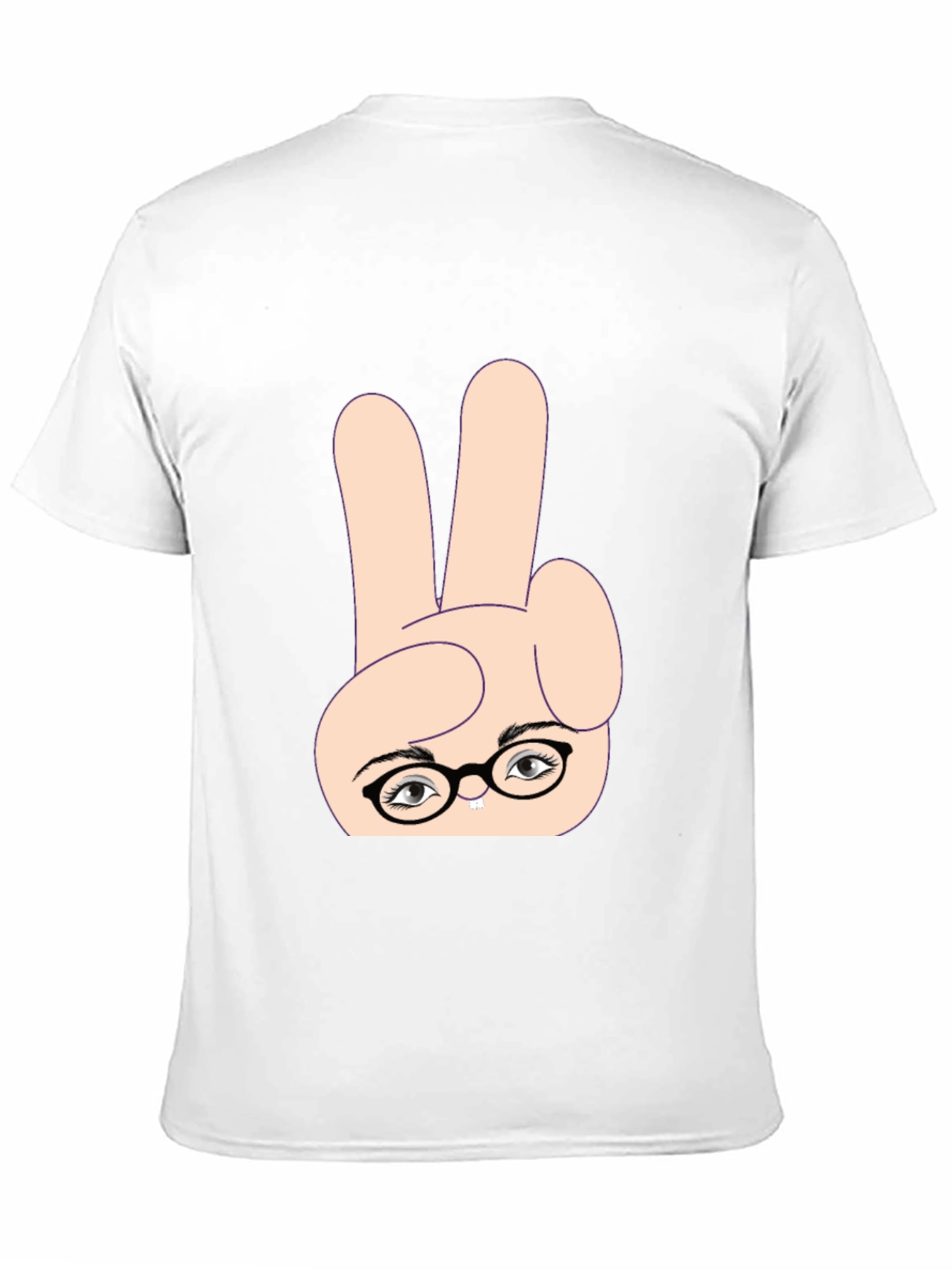 Funny Peace Sign Nerd T-Shirt