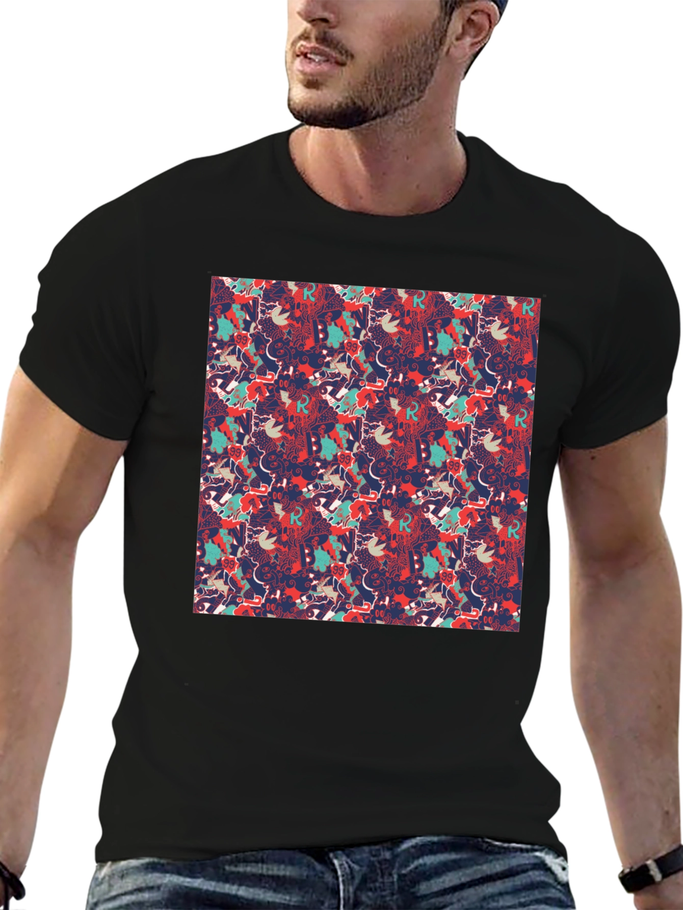 Abstract Pattern T-Shirt | Unique Graphic Tee