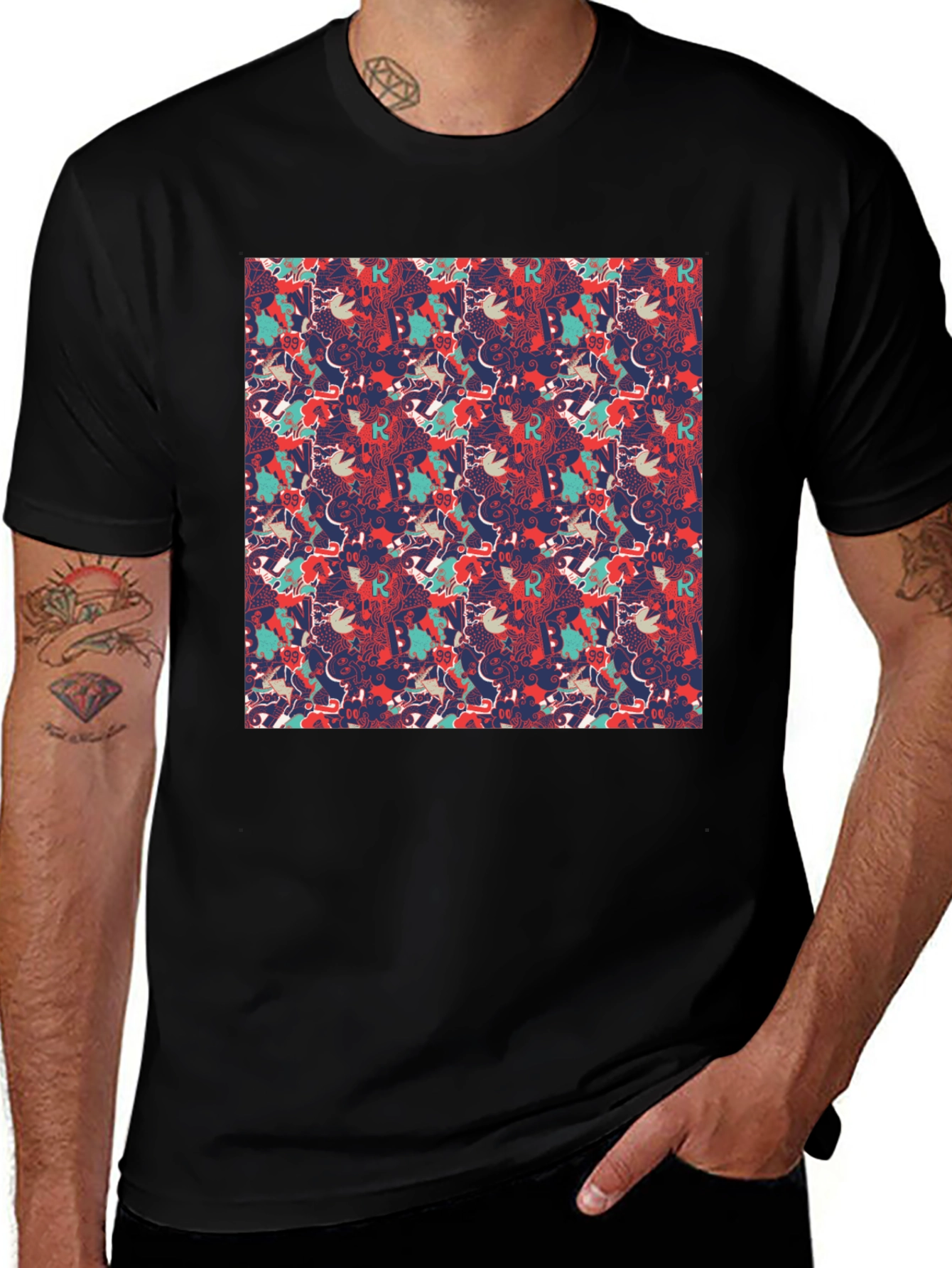 Abstract Pattern T-Shirt | Unique Graphic Tee