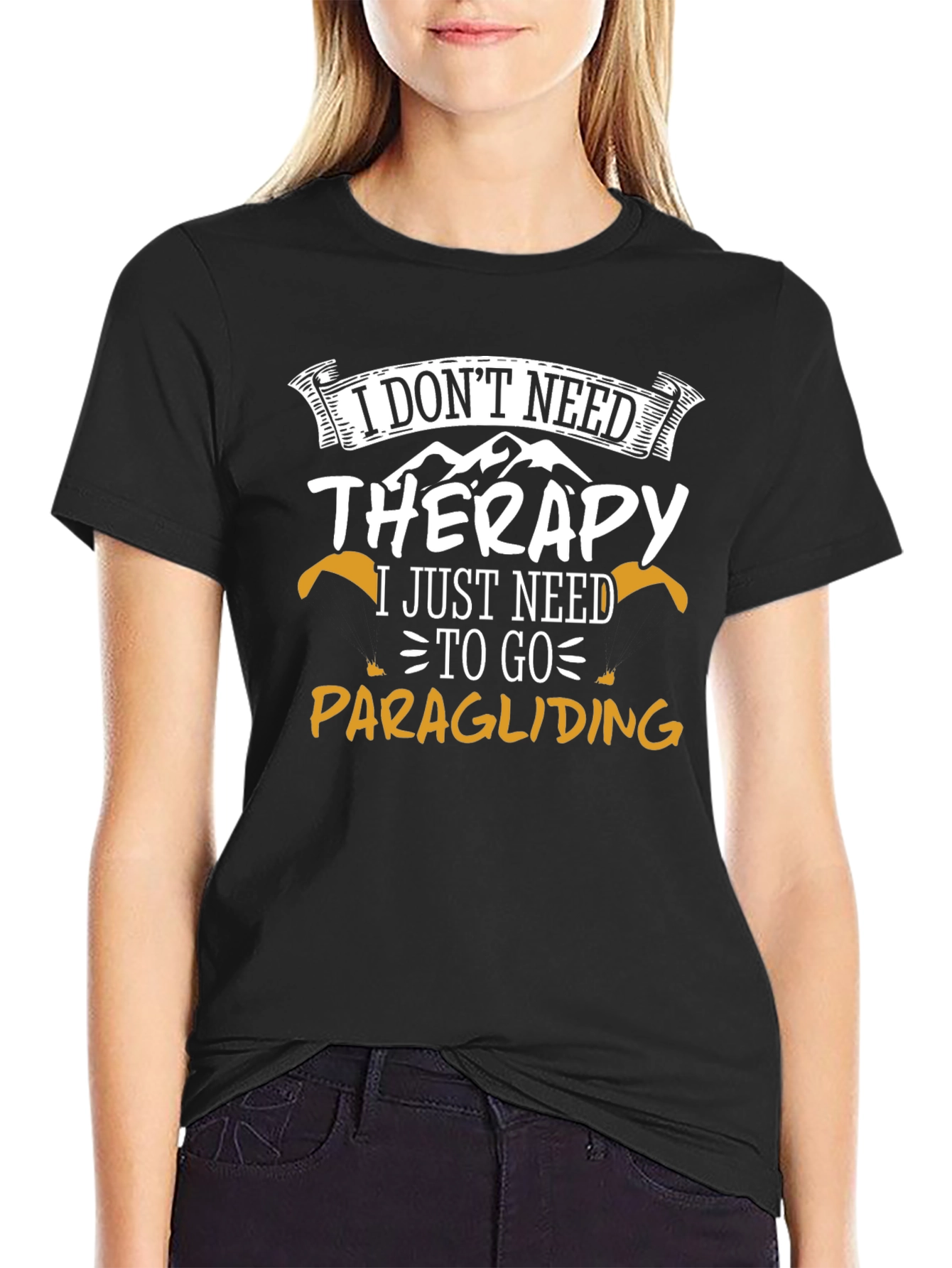 Paragliding Therapy T-Shirt - Outdoor Adventure Tee