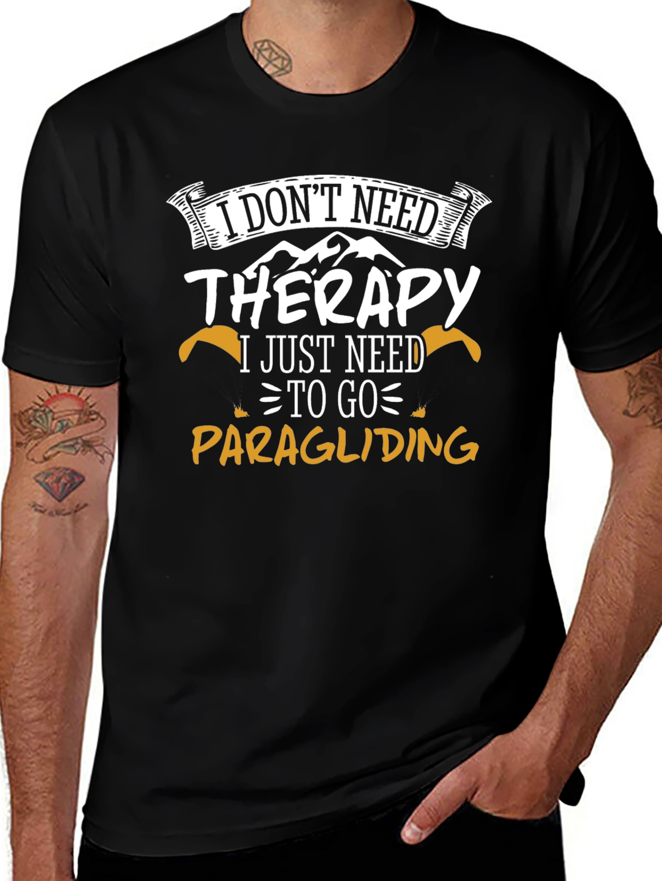 Paragliding Therapy T-Shirt - Outdoor Adventure Tee
