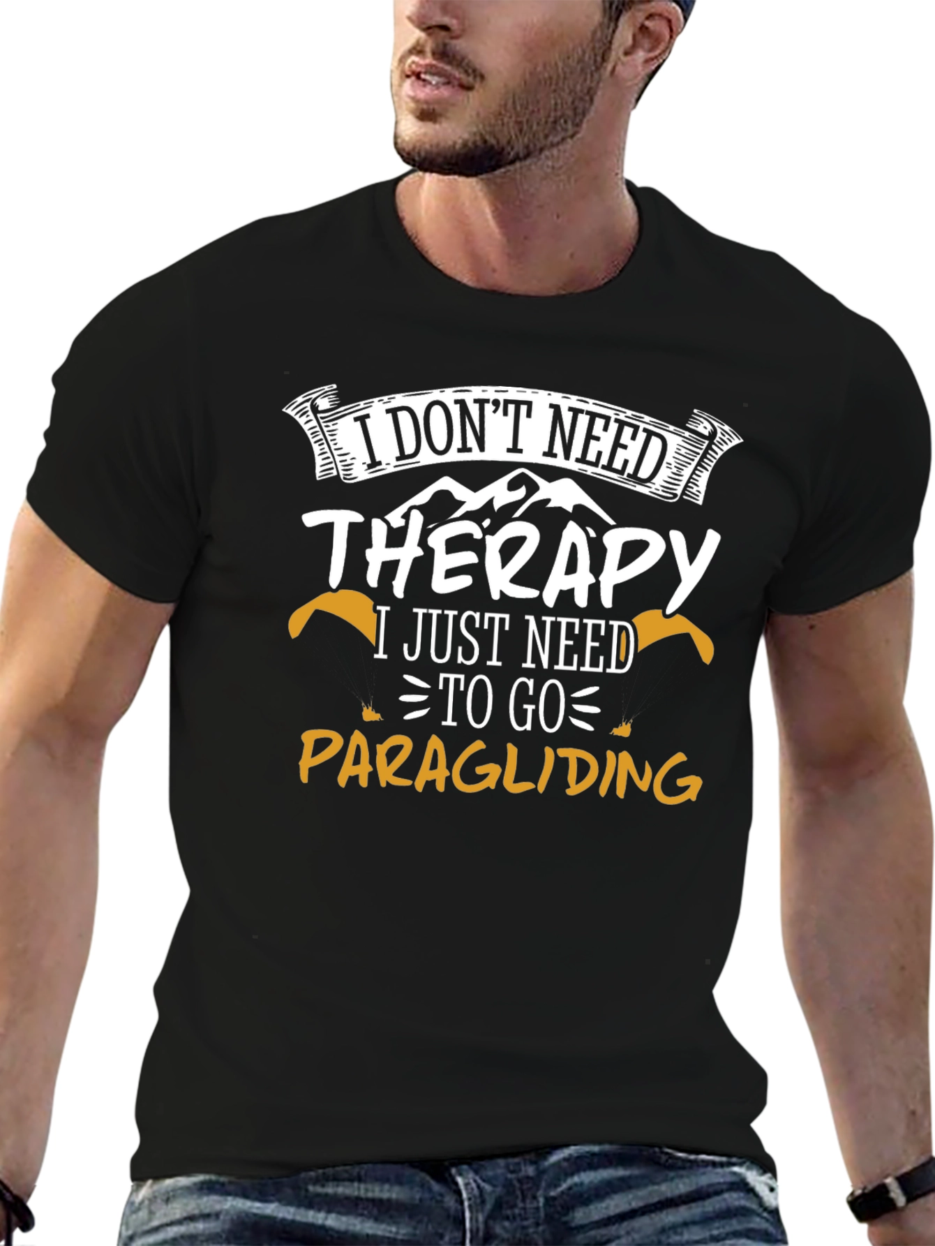 Paragliding Therapy T-Shirt - Outdoor Adventure Tee