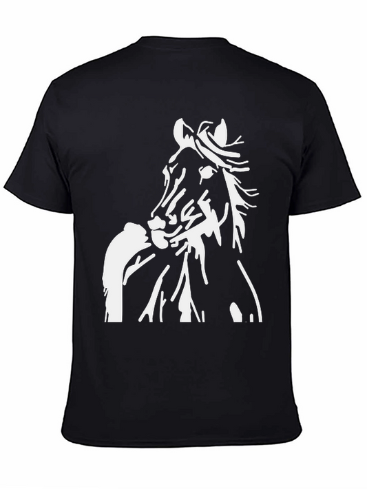 Horse Graphic Print T-Shirt