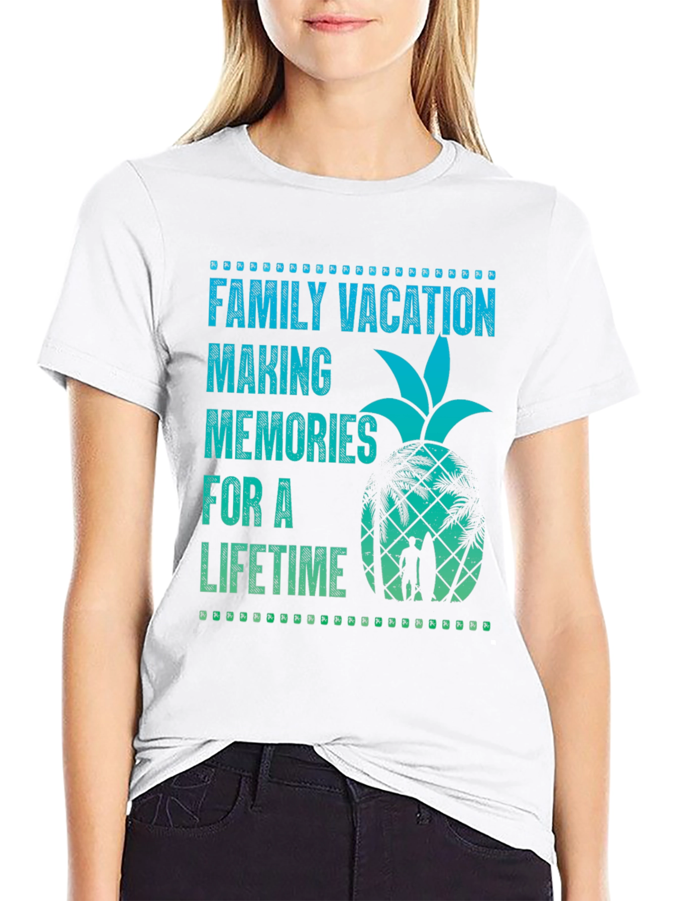Family Vacation Pineapple Graphic Tee