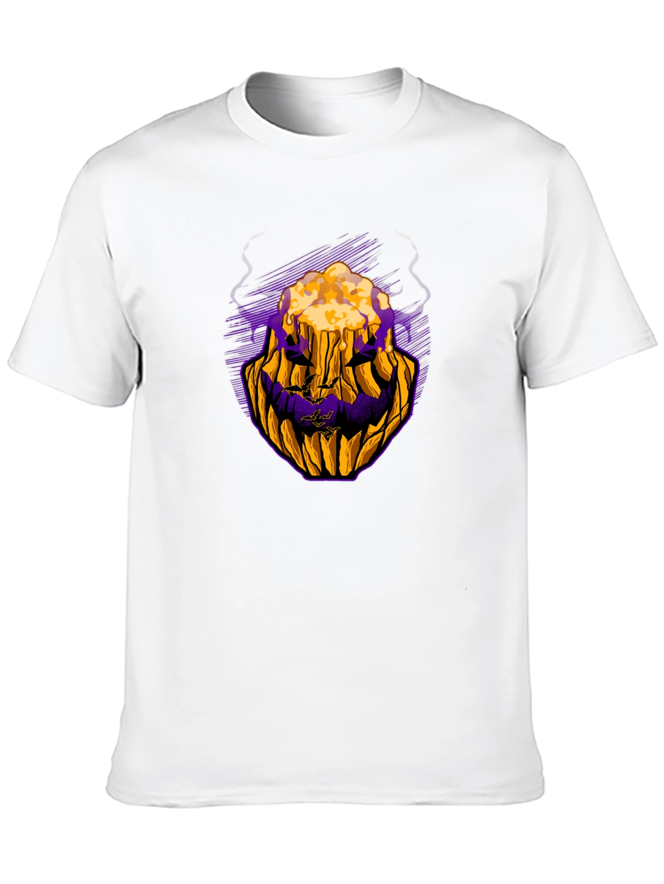 Halloween Pumpkin Face Graphic Tee