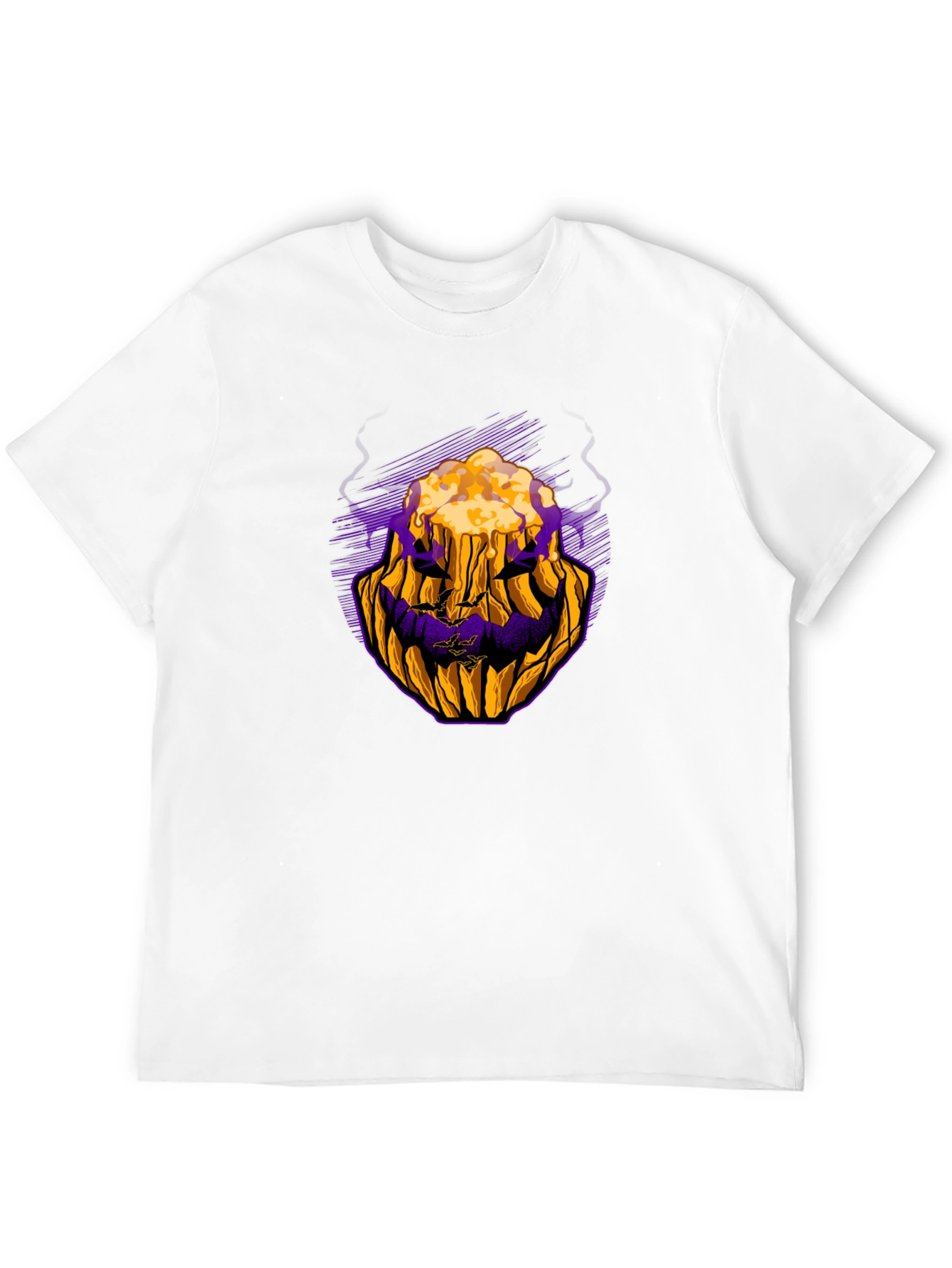 Halloween Pumpkin Face Graphic Tee